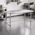 Thumbnail image #3 for Sapphire 60-Inch x 36-Inch x 35-Inch Stainless Steel Flat Top Open Base Work Table