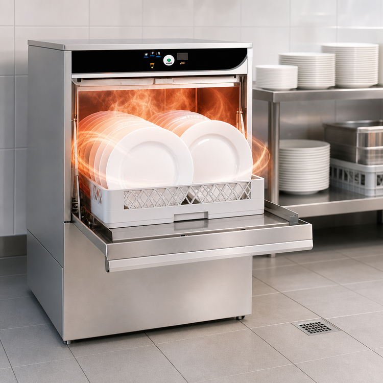 Product image #3 for Jet-Tech 737-E Undercounter High-Temperature Commercial Dishwasher