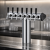 Thumbnail image #3 for Perlick 8-Faucet Winged Tee Beer Draft Tower, Countertop, Glycol-Cooled, Stainless Steel