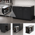 Thumbnail image #3 for Everest Refrigeration EBB48 Two-Section 49-Inch Back Bar Refrigerator with Stainless Steel Countertop and Solid Locking Doors
