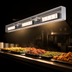 Thumbnail image #3 for Hatco Ultra-Glo 72-Inch Lighted Double Ceramic Infrared Strip Heat Lamp Food Warmer