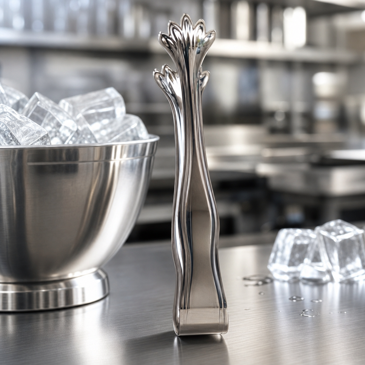 Product image #3 for Mirage 6-Inch 18/8 Stainless Steel Ice Tongs