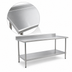 Thumbnail image #3 for BlendPort Budget Series 430 Stainless Steel Work Table with Backsplash and Undershelf, 48