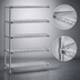 Thumbnail image #3 for Eagle Group 5-Tier Chrome-Plated Wire Add-On Shelving Unit, 60 x 21 x 86 Inches