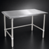 Thumbnail image #3 for John Boos Stallion 48 Inch x 30 Inch Stainless Steel Flat Top Work Table with Safety Edge