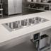 Thumbnail image #3 for Duke FCP4-SB 4-Pan Flush Mount Drop-In Refrigerated Cold Pan