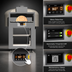 Thumbnail image #3 for Marra Forni Enclosed Facade EF80G Gas-Fired Brick Pizza Oven with 31.5-Inch Round Deck and Stand