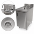 Thumbnail image #3 for Advance Tabco 18-Inch x 30-Inch Stainless Steel Freestanding Hand Sink Cabinet with Faucet and Hinged Door