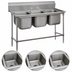 Thumbnail image #3 for Advance Tabco Regaline 3-Compartment Stainless Steel Sink with 24