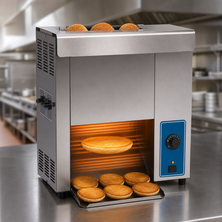Product image #3 for Antunes VCT-1000 Vertical Contact Toaster, Countertop, 208-240V, 10-Second Pass-Through, Without Belt Wraps