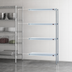 Thumbnail image #3 for Eagle Group 4-Tier Add-On Wire Shelving Unit, 36 x 21 x 74 Inches, Chrome-Plated