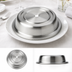 Thumbnail image #3 for American Metalcraft Round Stainless Steel Plate Cover with Finger Hole, 10-1/2 to 10-7/8 Inch Diameter