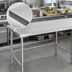 Thumbnail image #3 for Advance Tabco 144-Inch x 36-Inch 14-Gauge 304 Stainless Steel Work Table with Galvanized Open Base and Countertop Edge
