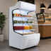 Thumbnail image #3 for Omcan USA Open Curved Floor Model Refrigerated Display Case, 12.71 Cu. Ft., Self-Contained, White