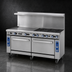 Thumbnail image #3 for Imperial Pro Series 72-Inch Gas Restaurant Range with Griddle and 2 Standard Ovens