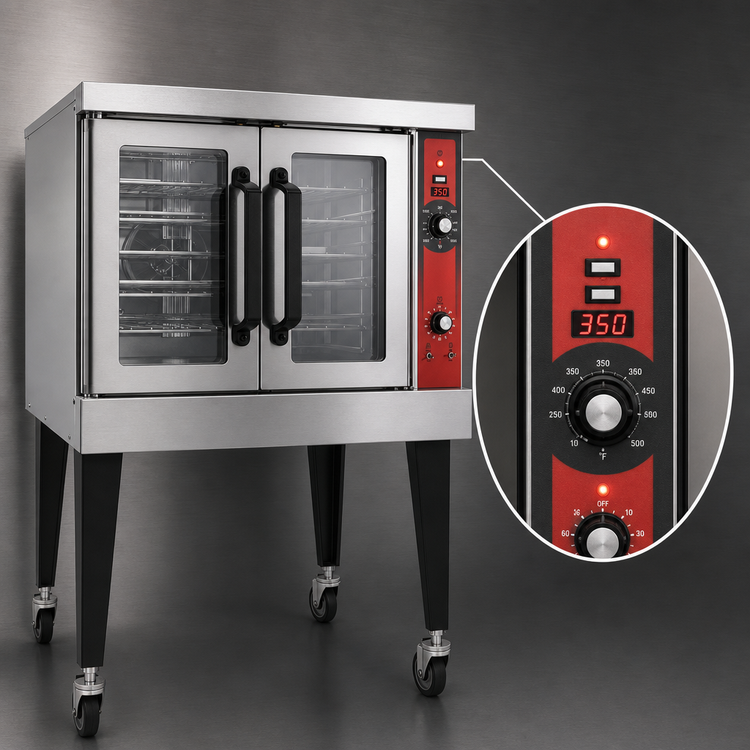 Product image #3 for Vulcan VC5ED-QS-PLATINUM Quick Ship Full-Size Single Deck Standard Depth Electric Convection Oven