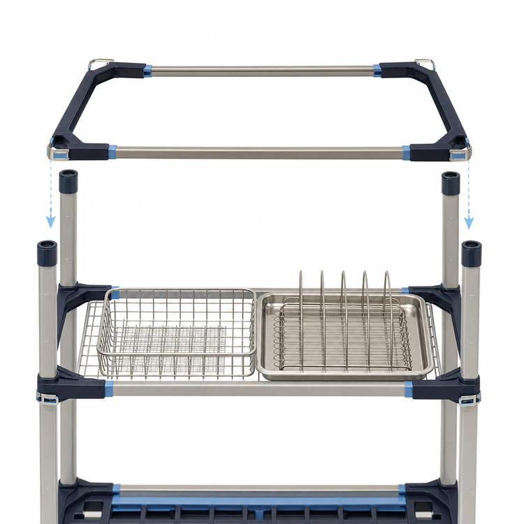 Product image #3 for MetroMax i Open Four-Sided Storage Level Frame, 36 x 18 Inches