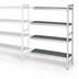 Thumbnail image #3 for Fermostock 4-Tier Perforated Polymer Shelving Unit Expansion Kit, 42 x 22 x 83 Inches, Add-On Unit