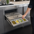 Thumbnail image #3 for Glastender Side-Serviced Low-Profile Condiment Drawer Insert for 16-Inch Door Opening, 12-Cup Capacity