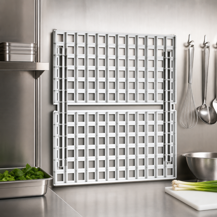 Product image #3 for WalStor Modular Wall System Wall Mat, 54 x 33 Inches, 3 x 3 Grid, EAGLEbrite Zinc Finish