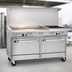 Thumbnail image #3 for Southbend Ultimate 60-Inch Commercial Gas Restaurant Range with 2 Open Burners, 48-Inch Griddle, Convection Oven and Cabinet Base
