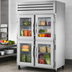 Thumbnail image #3 for True SPEC SERIES Two-Section Reach-In Glass Half Swing Door Refrigerator with 4 Glass Half Doors, Stainless Steel Front & Sides