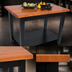 Thumbnail image #3 for John Boos Rouge et Noir Le Classique 36-Inch x 25-Inch American Cherry Island Work Table with Black Slatted Undershelf