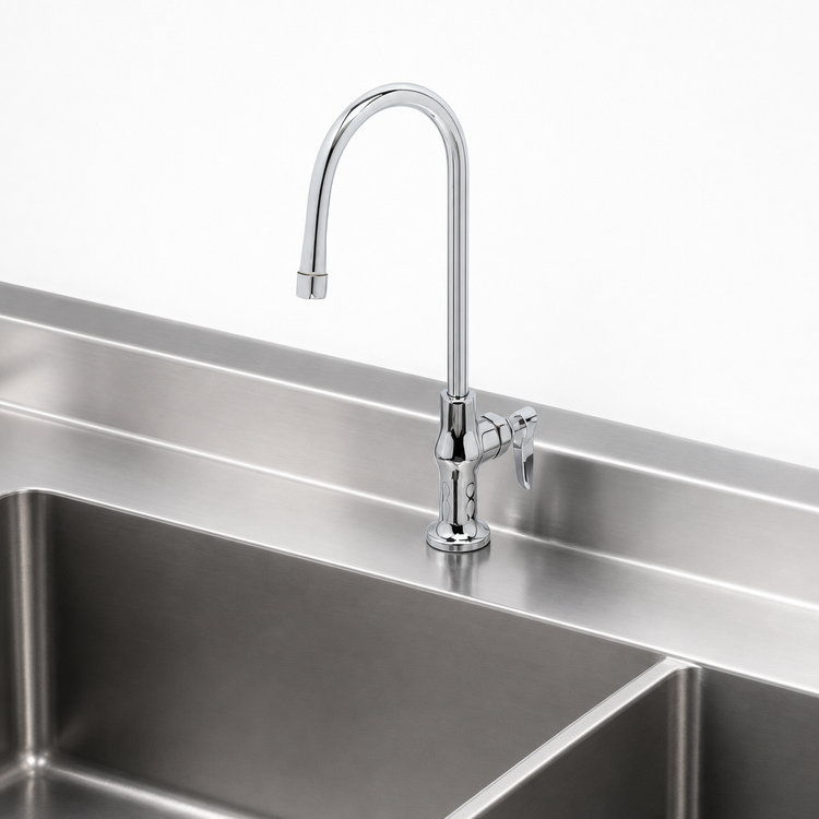 Product image #3 for T&S Brass Low-Lead Single Pantry Deck-Mount Faucet with 5 3/4-Inch Rigid Gooseneck