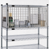 Thumbnail image #3 for Eagle Group Stainless Steel Security Enclosure Kit with Hinged Doors for Wire Shelving, 48 W x 18 D
