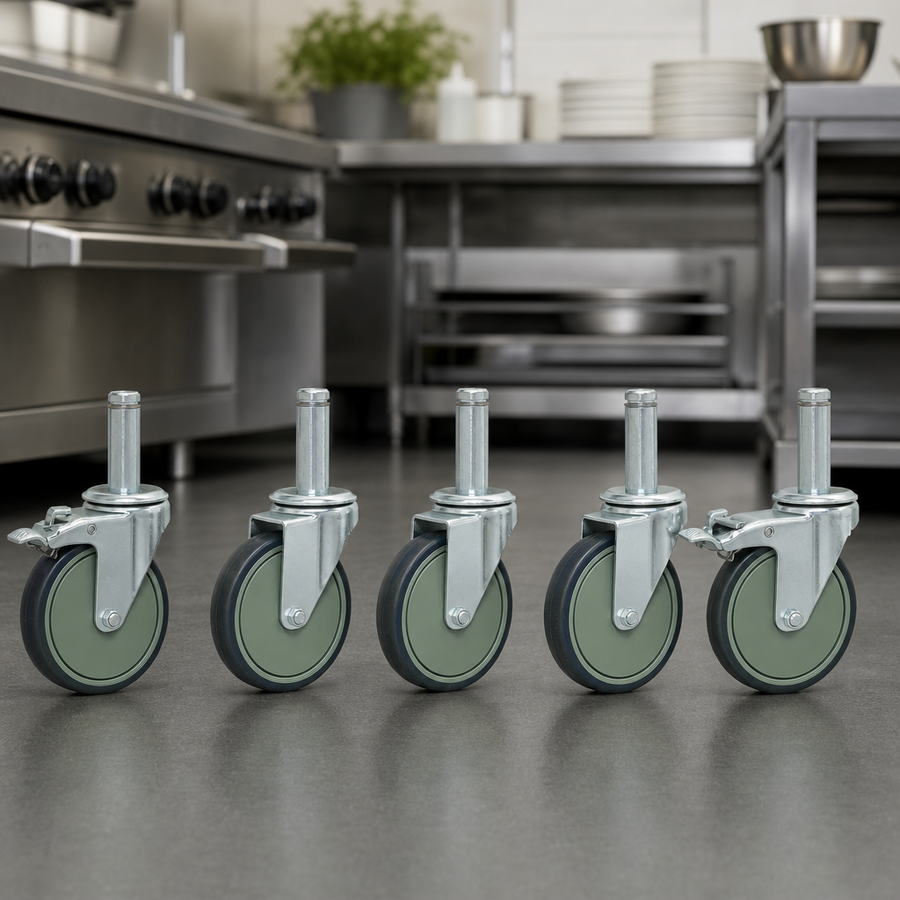 Set of Five Casters