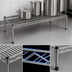 Thumbnail image #3 for Eagle Group Chrome Wire Dunnage Platform with QuadTruss, 30 x 18 Inches, 600 lb. Capacity