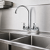 Thumbnail image #3 for Krowne Royal Series Splash-Mounted Pre-Rinse Faucet with 8-Inch Centers and 8-1/2-Inch Gooseneck Spout