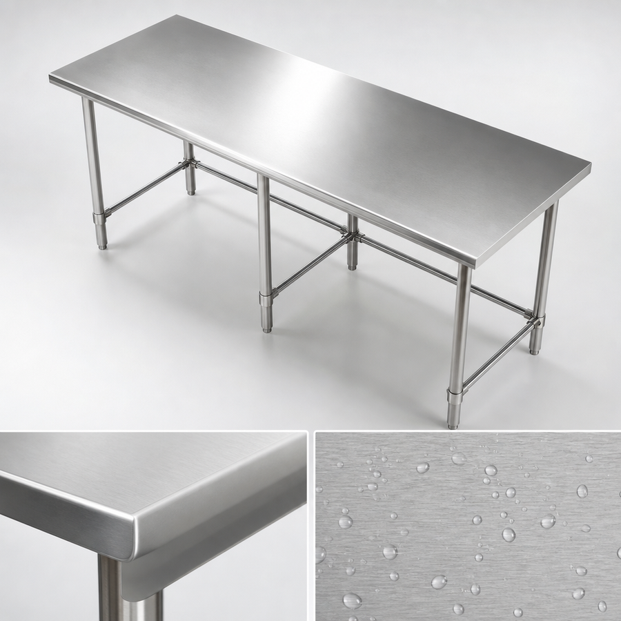 Reinforced Stainless Steel Top