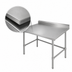 Thumbnail image #3 for Sapphire Manufacturing 48 x 30 Inch 18-Gauge 400-Series Stainless Steel Work Table with 5 Inch Backsplash