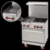 Thumbnail image #3 for American Range 24-Inch Green Flame Commercial Gas Range with 12-Inch Left Griddle, 2 Open Burners, and Space Saver Oven