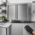 Thumbnail image #3 for Eagle Group 30-Inch Wall-Mounted Stainless Steel Wall Cabinet with Hinged Doors