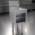 Thumbnail image #3 for Glastender 12-Inch Underbar Drainboard Half Cabinet, Open Front, No Door, Stainless Steel