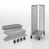 Thumbnail image #3 for NU-VU SB-2 Knock-Down Open-Side Aluminum Pan Rack, 17 Full-Size / 34 Half-Size Pan Capacity