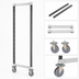 Thumbnail image #3 for Camshelving Elements XTRA High Density Mobile Post Kit, 24-1/2 Inch W x 64 Inch H, Speckled Gray