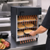 Thumbnail image #3 for Hatco Flav-R-Savor 3-Tier Humidified Countertop Heated Air Curtain Food Display Cabinet for Half-Size Sheet Pans