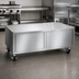Thumbnail image #4 for Enclosed Stainless Steel Equipment Stand Cabinet with Casters, 24 x 30 x 24 Inches