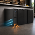 Thumbnail image #3 for Continental Refrigerator BB69SN 69-Inch Shallow Depth 2-Door Solid Top Back Bar Cooler