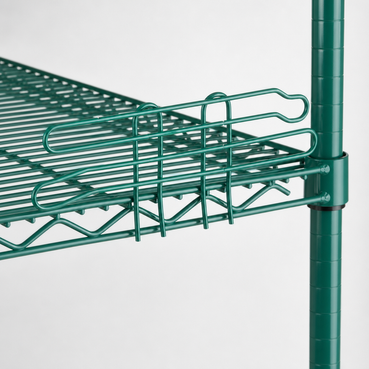 Product image #3 for Sapphire 60 Inch Green Epoxy Shelf Ledge for Commercial Shelving