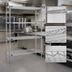 Thumbnail image #3 for EagleGard Red-i-Pak 4-Tier Wire Shelving Unit, 60W x 24D x 74H, Stationary, Hybrid Epoxy Finish