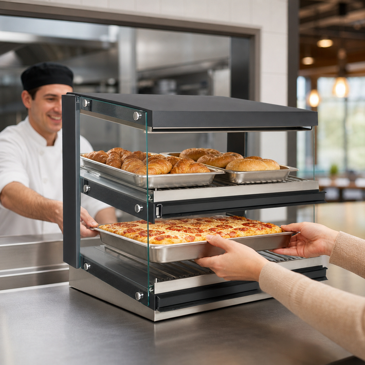 Product image #3 for Sierra SHDM-32PT 31-1/2-Inch Countertop Pass-Through Heated Display Merchandiser
