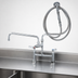 Thumbnail image #3 for T&S Brass B-0175-04 Pre-Rinse Unit with 8-Inch Deck Mount Add-On Faucet, 12-Inch Swing Nozzle and Spray Valve