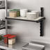 Thumbnail image #3 for Cambro Camshelving Elevation Wall-Mounted Solid Add-On Shelf Kit, 24 x 30 Inches, Brushed Graphite