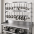 Thumbnail image #3 for Advance Tabco SWT-144 144-Inch Semi-Circular Table-Mounted Stainless Steel Pot Rack with 18 Hooks
