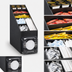 Thumbnail image #3 for Vollrath LidSaver 6-Section Black Plastic Straw & Condiment Organizer Cabinet