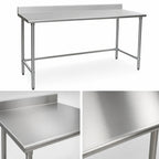 Thumbnail image #3 for Eagle Group BlendPort® BPT-2430STEB-BS 30 x 24-Inch 16-Gauge 300 Series Stainless Steel Work Table with 4-1/2-Inch Backsplash